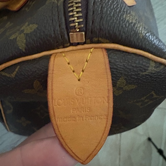 Vintage Monogram “Speedy 30” Leather/Canvas satchel - Picture 4 of 7